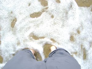 Me feet in the Indian ocean