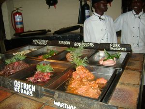 Meat selection...warthog was GOOD
