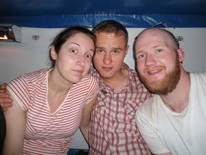 We 3 on the train...Pip, Rob and I. 