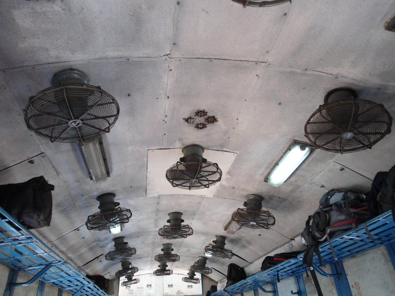 Non-A/C carriage; fans help to keep you a little cooler