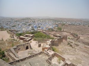 The old Blue city (Jodhpur is supposed to be the Pink city...it isn't)