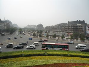 Xi'an main street, from Bell Tower