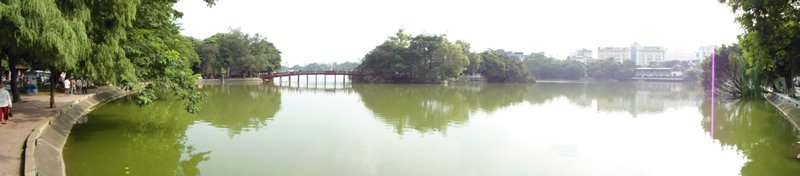 Panorama of Hoan Kiem Lake