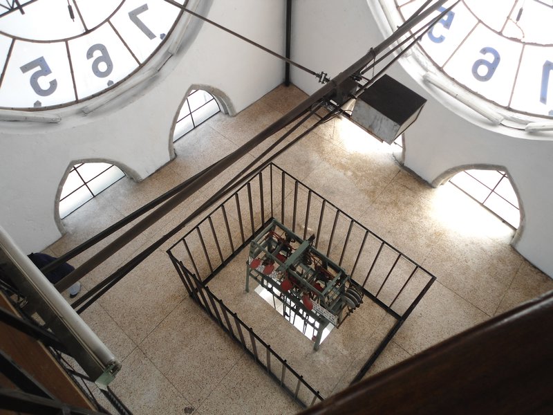 Inside the clock tower