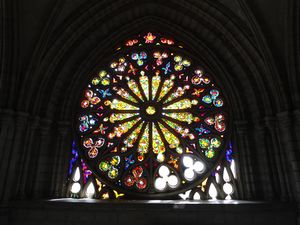 Rose window, like those I saw in Spain and France