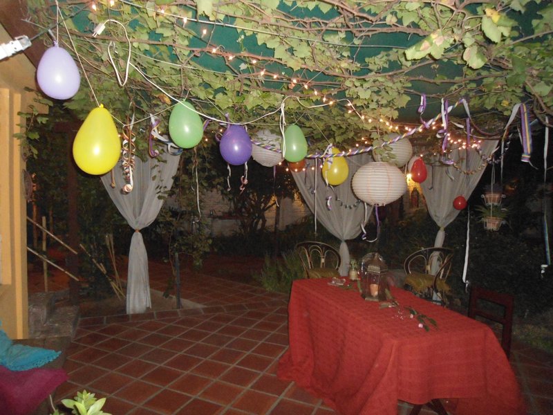 El Jardin, decorated for party