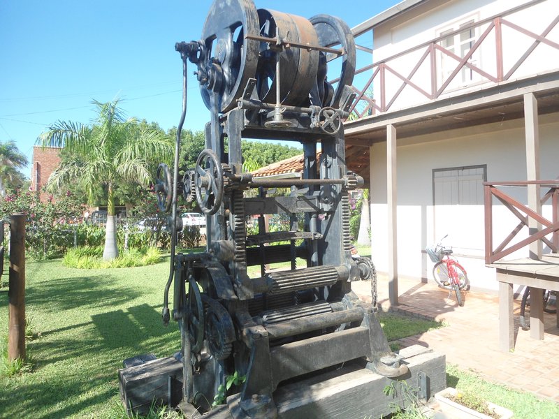 Original bandsaw brought by the Mennonites