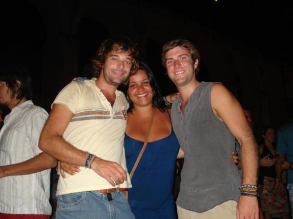 Pete, Christine and Me at Concert in Lapa