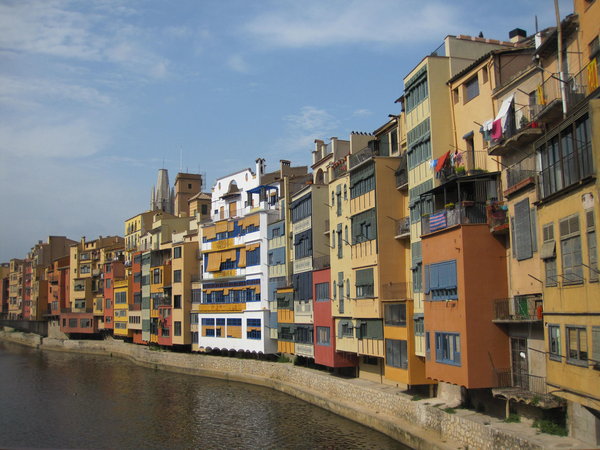 Coloured houses on the river