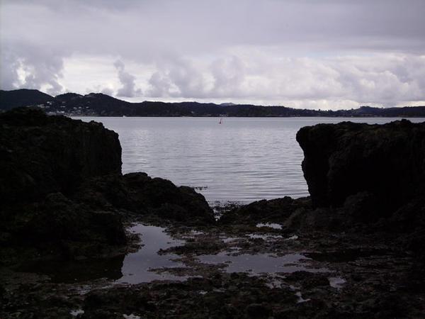 View from Russell shore on a dull day