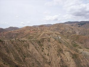Winding road from Cochabamba