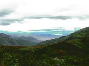 view from the top - Cusco in the distance