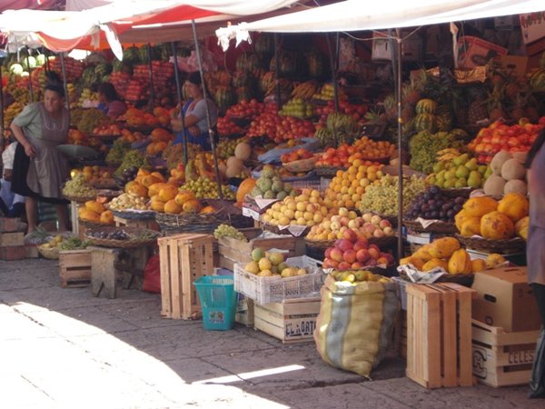 Fruit heaven in Sucre market