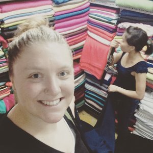 Fabric market shopping