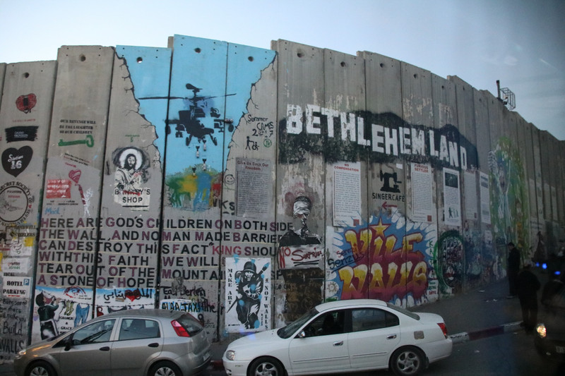 Graffiti of the Palestinian side of the wall