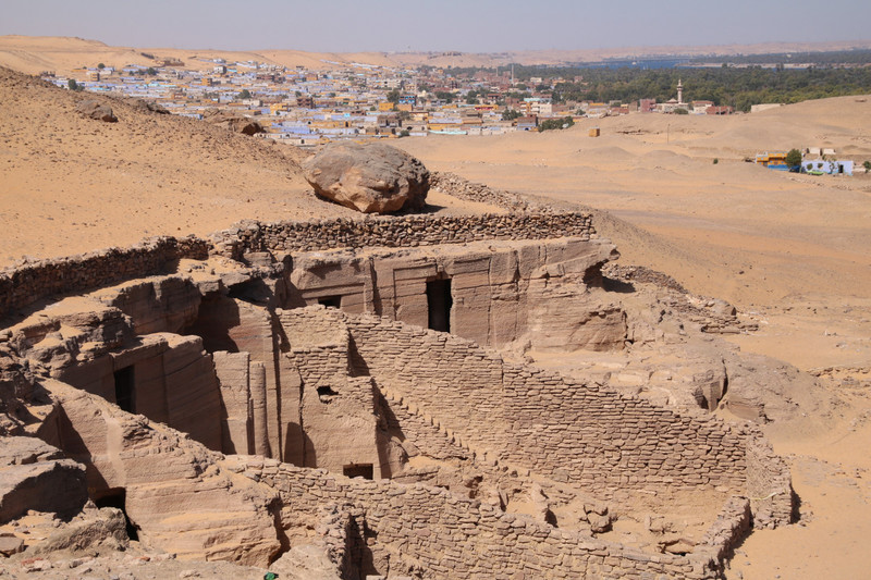 Tombs and Nubian village