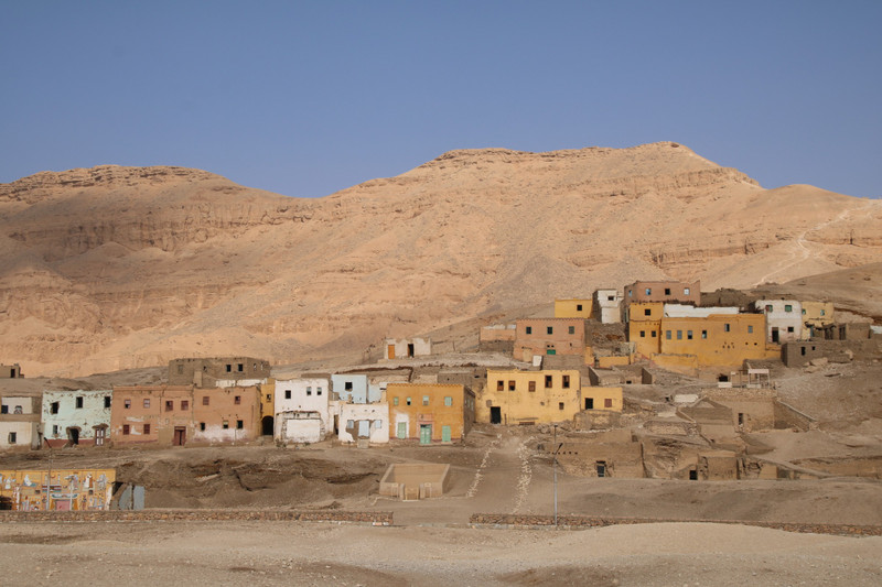 Remains of village over tombs