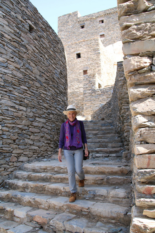 Steps in stone village