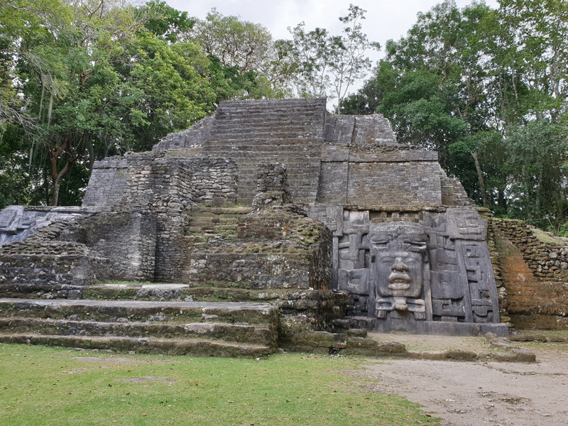 Mask temple at Lamanai