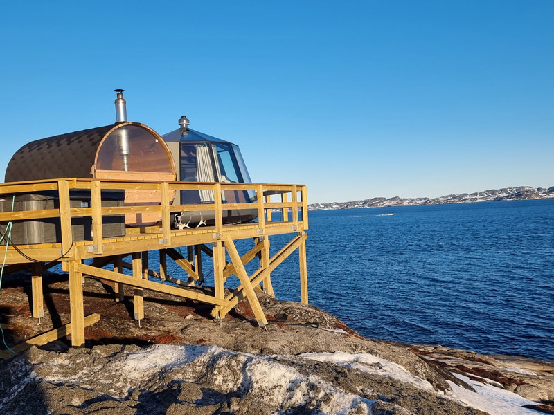 Glass igloo accommodation in Nuuk