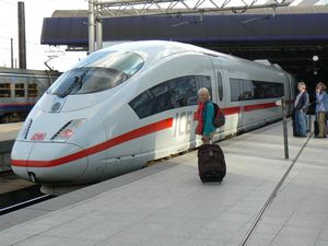German ICE train in Brussels