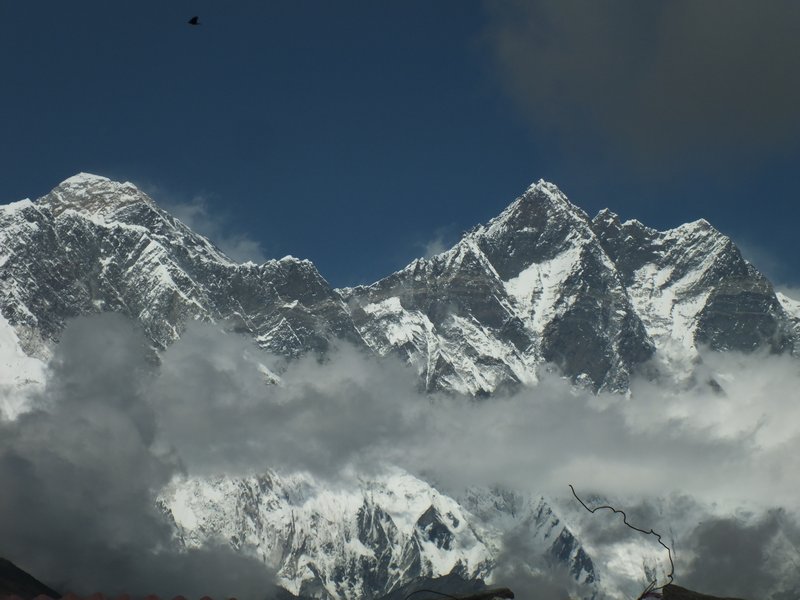 Everest, left, and Lhotse, right