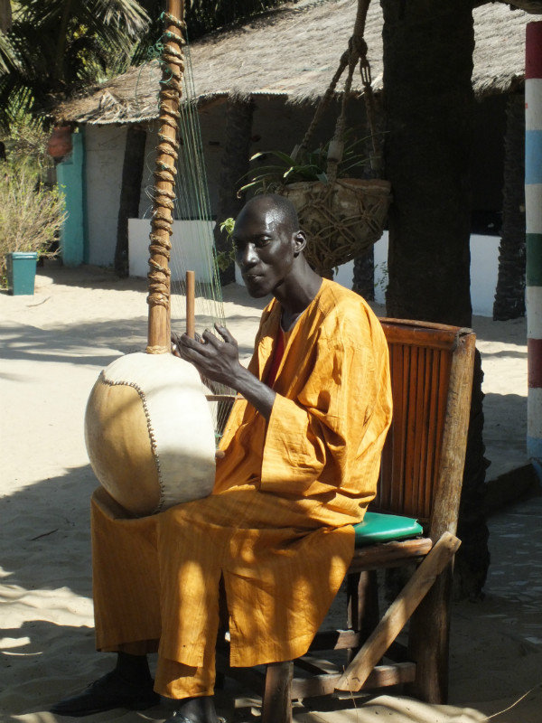Village kora player