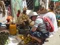 Buying fruit in Banjul market