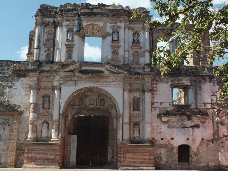 Ruined facade of Jesuit church