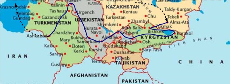 Our Silk Road Route