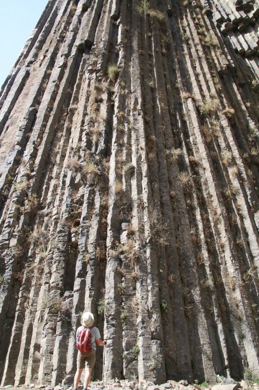 Basalt columns in Garnish gorge