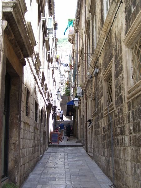 An alley way in the old city - Dubrovnik