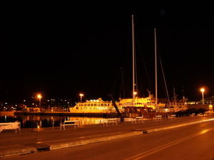 Split port at night