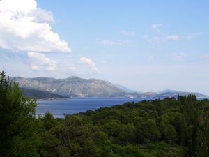 View from the top of Lokrum Island