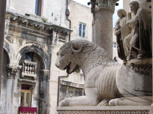 A sculpture at St, Domnius Cathedral - Split