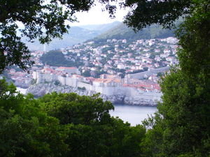 View of the Old City from Lokrum island 