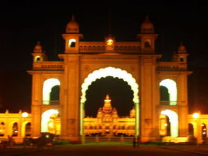 Illuminated Palace of Mysore- Mysore