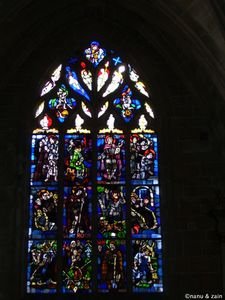 Stained glass window of Saint Sauveur Church - Dinan