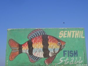 Senthil's fish shop - Marina Beach