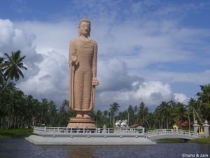 A big Buddha statue - Hikkaduwa