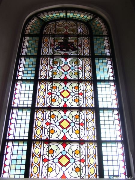 Stained glass window - Dutch church - Galle