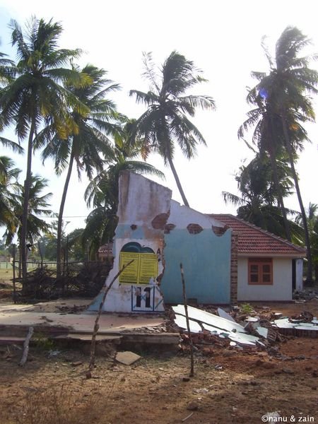A destroyed house after Tsunami - Arugam Bay