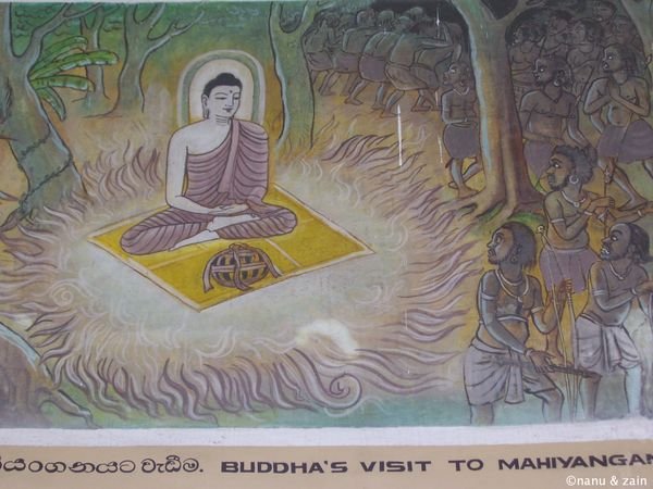 Buddha's visit to Mahiyangama - Kalutara Bodiya