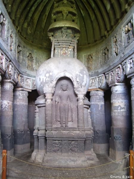 Inside Ajanta caves