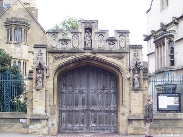 Entrance of Magdalen college - Oxford