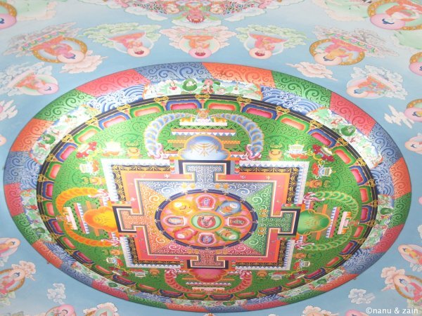 Details on the Tibetian  temple celing - Lumbini Temple