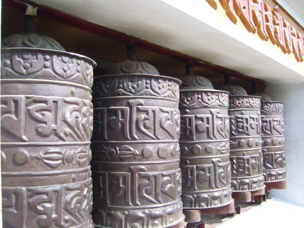 Prayer bells - Lumbini Garden