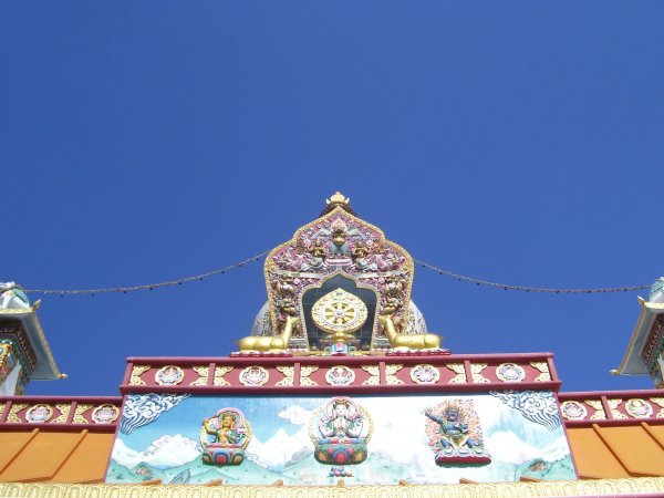 Details on the temple roof - Lumbini Garden
