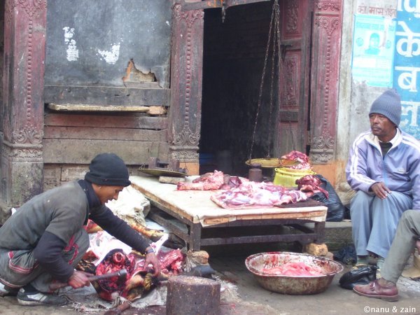 A butcher -  near Taumadhi Square