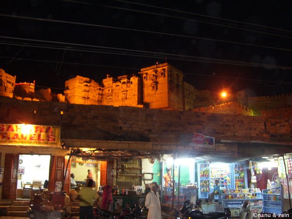 Jaisalmer Fort at night